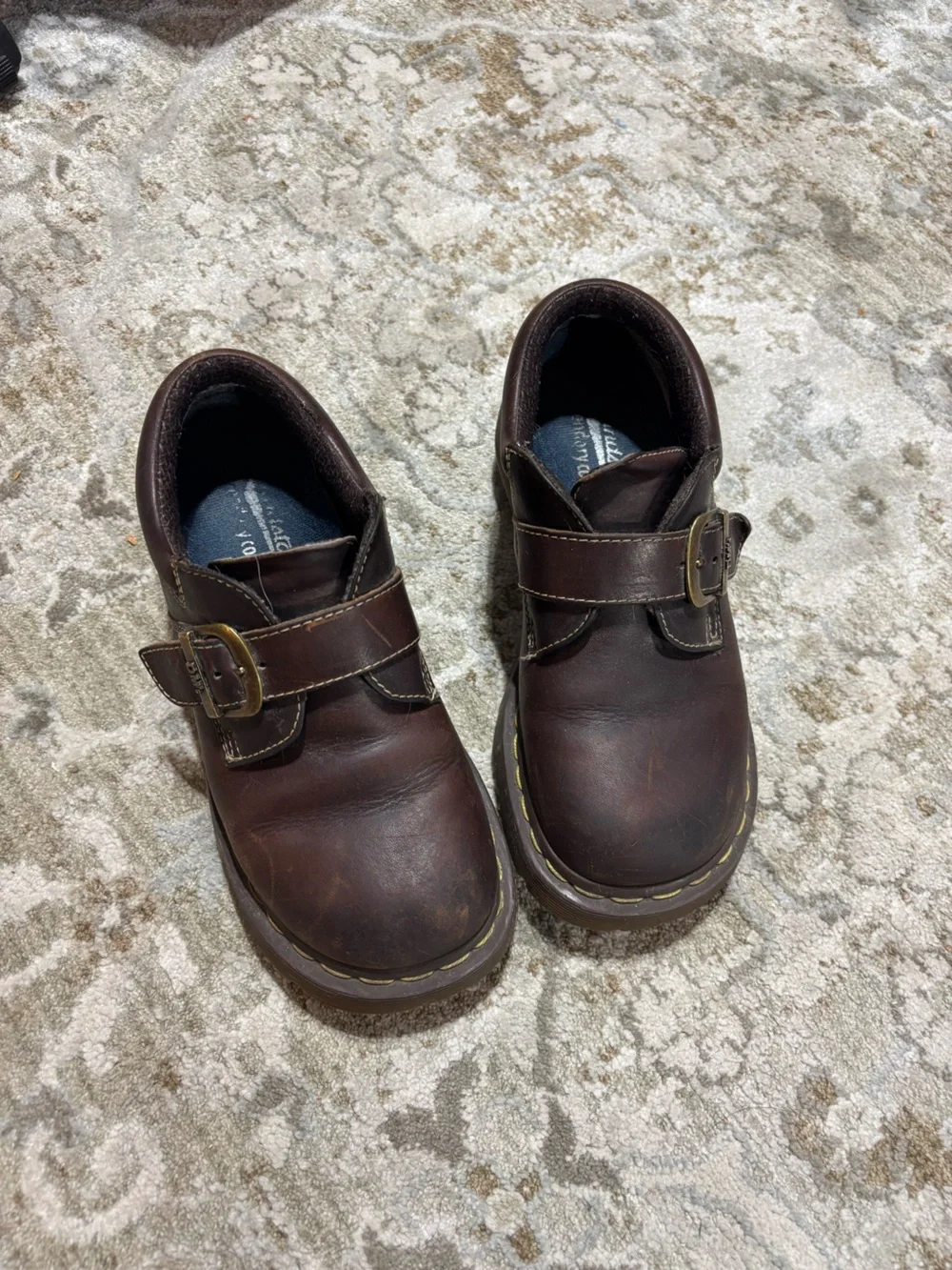 Dr. Martens vintage brown oxford Mary Jane platform clogs 3a78